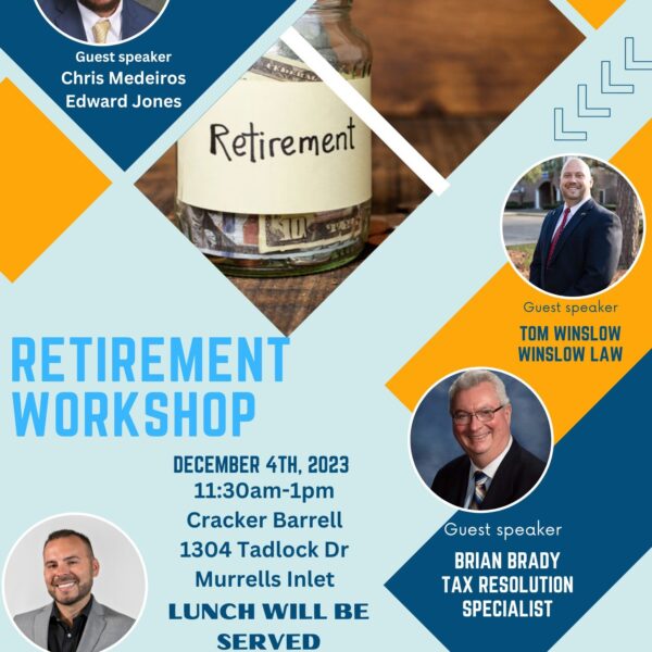 Tom Winslow Law Firm Retirement Workshop TODAY!