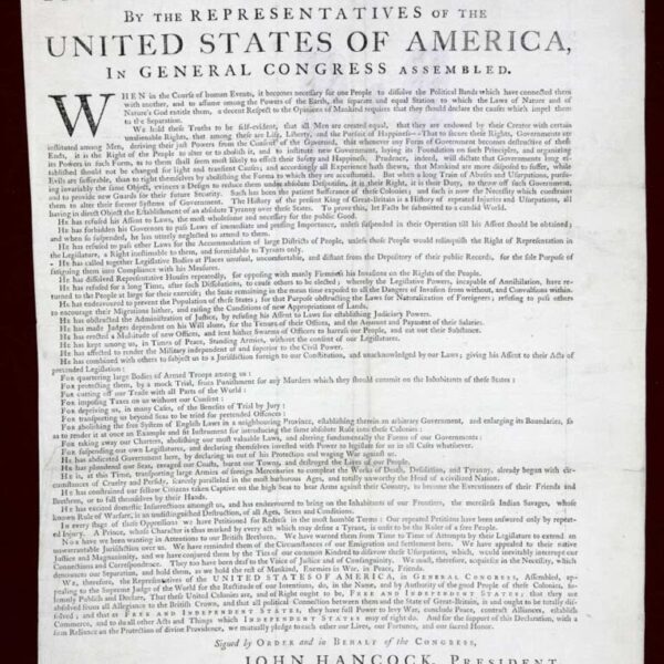 Tom Winslow Law Firm Treason against the state: America declares Independence