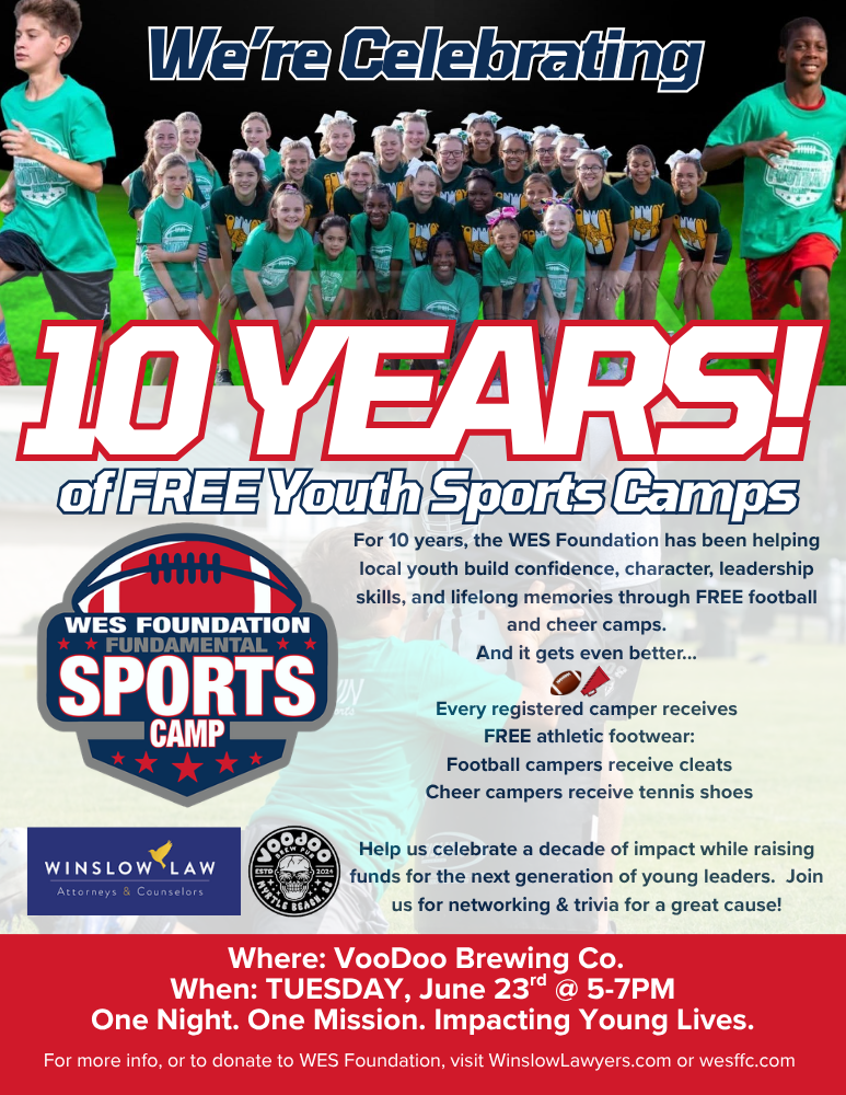 Celebrate 10 Years of WES Foundation Youth Camps